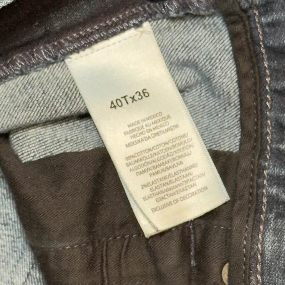 Polo Ralph Lauren Prospect Straight Jeans Mens 40x36 Dark Wash Indigo Denim